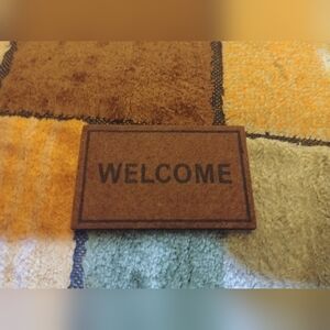 Brown Welcome Doormat Miniature